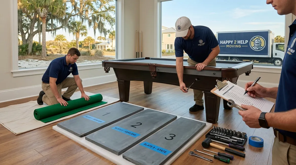 Pool Table Moving in Northeast Florida (Slate-Bed Reality)